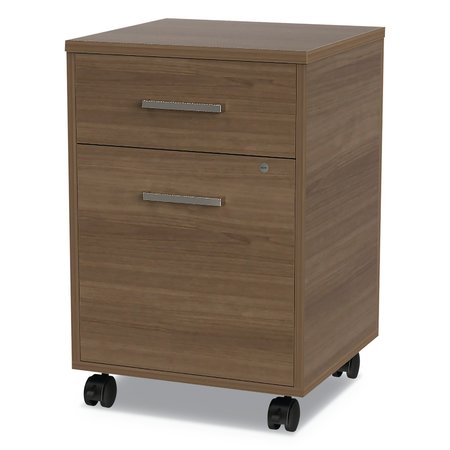 LINEA ITALIA 16 in W 2 Drawer File Cabinets, Natural Walnut UR610NW